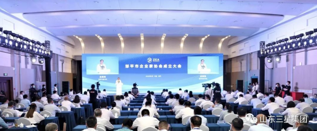 邹平市企业家协会成立 山东s36沙龙会集团董事长、总裁王亚群当选副会长