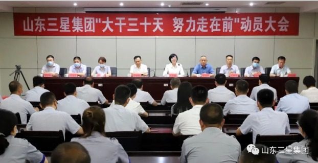 山东s36沙龙会集团召开“大干三十天 努力走在前”动员大会