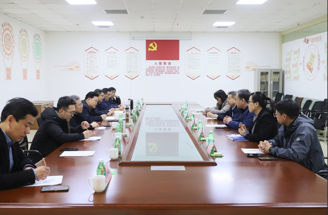 临沂市粮食和物资储备局调研组来山东s36沙龙会集团调研